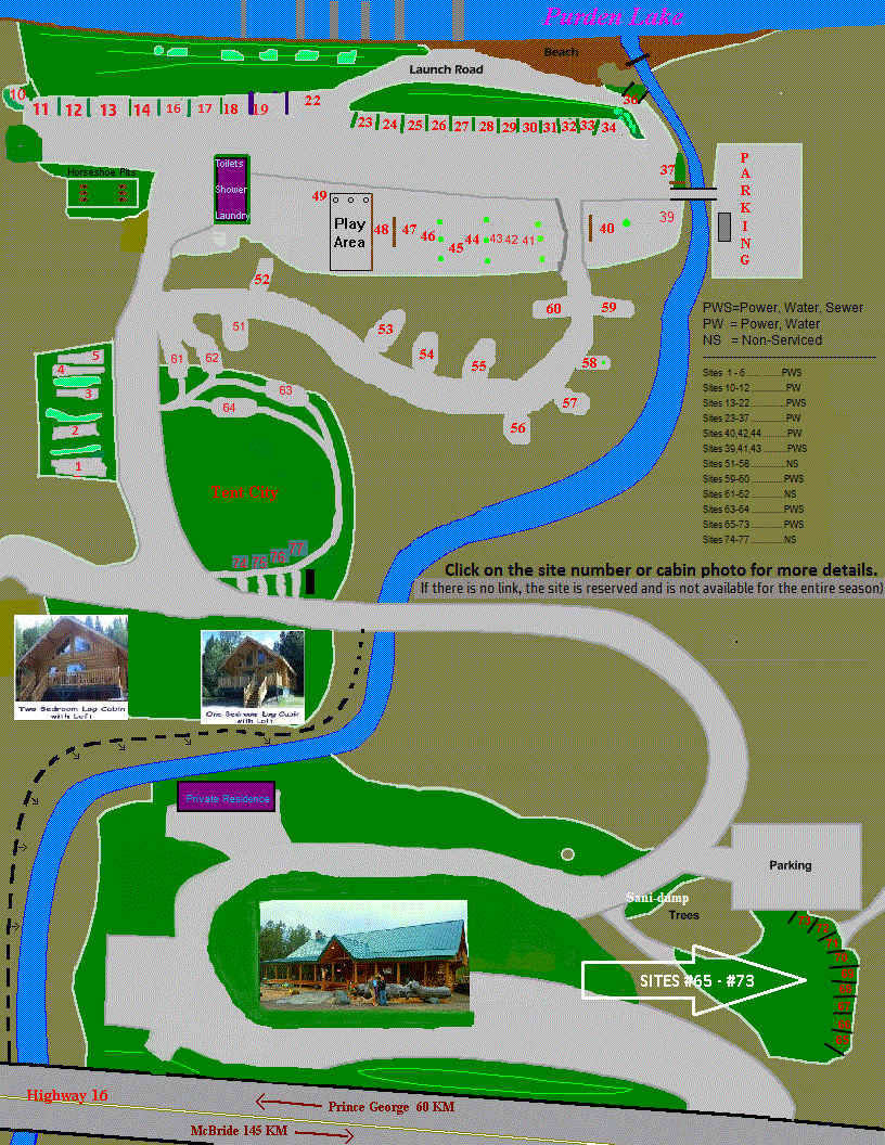 Top View Map of the Resort Property